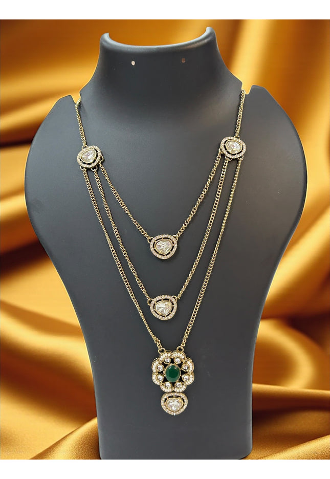 Moissanite necklace - Kurti Connection USA