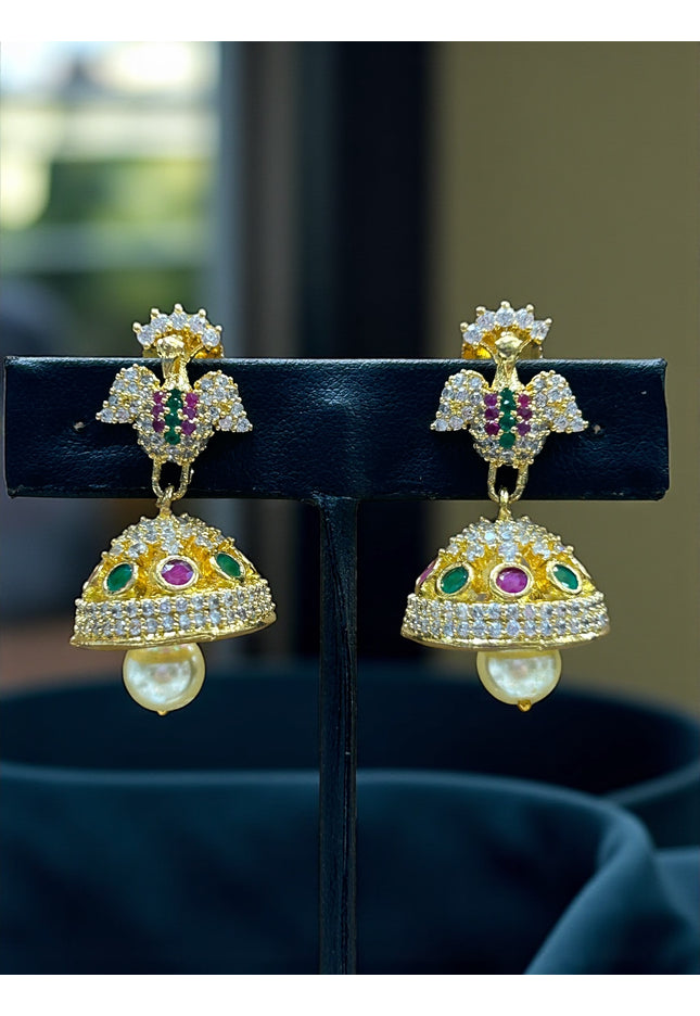 Peacock jhumki - Kurti Connection USA