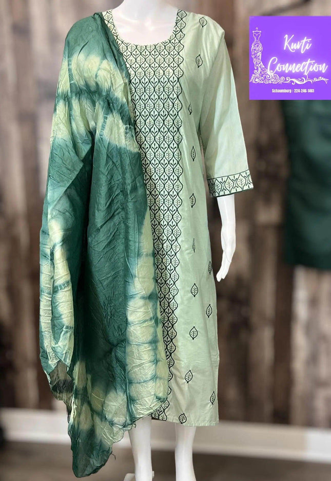 Three piece suit , salwar suit - Kurti Connection USA