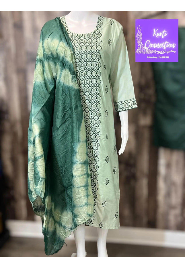 Three piece suit , salwar suit - Kurti Connection USA
