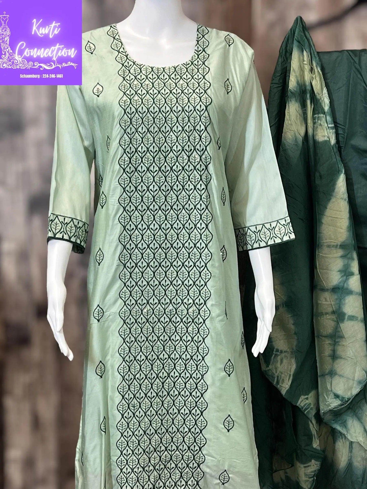 Three piece suit , salwar suit - Kurti Connection USA