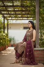 Modal silk salwar suit
