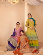 Wedding collection: Sandhya: sharara suits by Kurti Connection USA