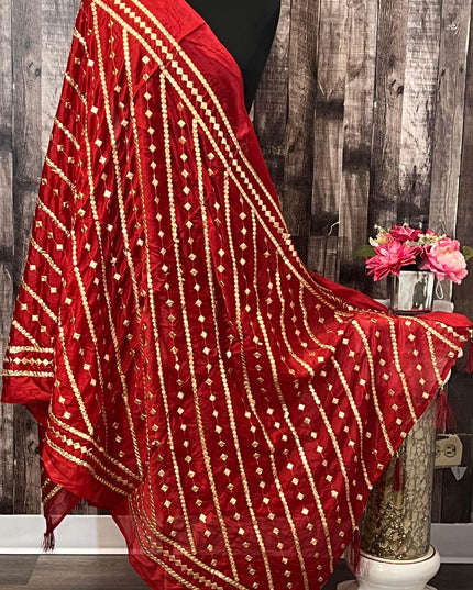 Chinon silk dupatta - Kurti Connection USA