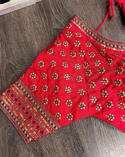 Silk blouses | heavy party wear blouse | saree blouse - Kurti Connection USA