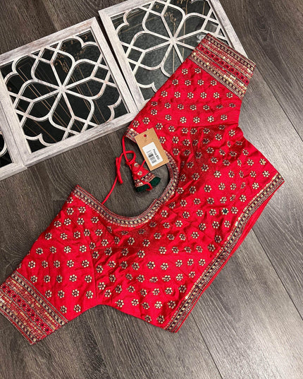 Silk blouses | heavy party wear blouse | saree blouse - Kurti Connection USA