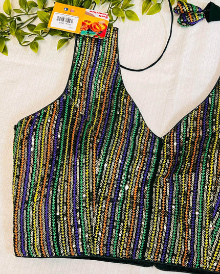 Sequin blouse - Kurti Connection USA