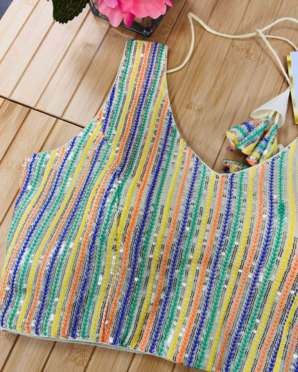 Sequin blouse - Kurti Connection USA