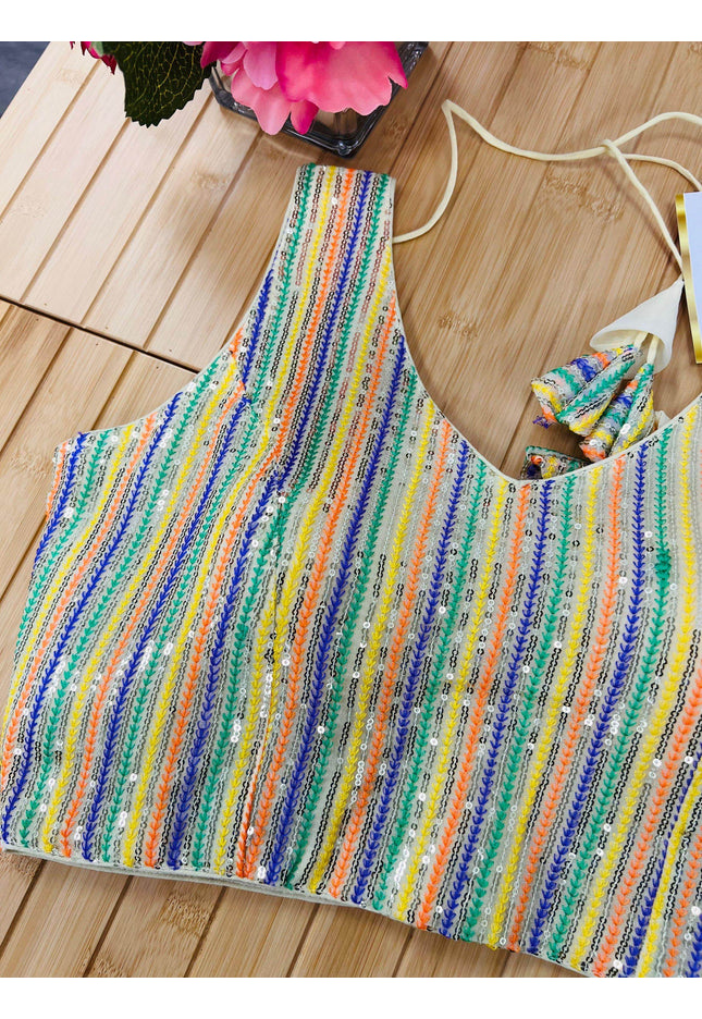 Sequin blouse - Kurti Connection USA