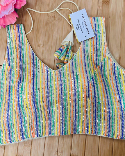 Sequin blouse - Kurti Connection USA