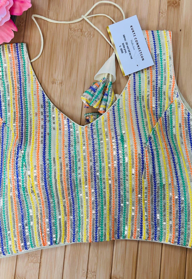 Sequin blouse - Kurti Connection USA