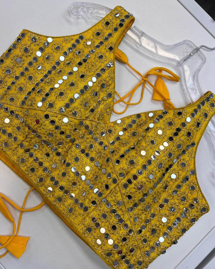 Mirror work blouse : Colors available - Kurti Connection USA