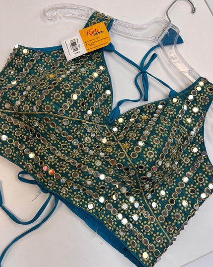 Mirror work blouse : Colors available - Kurti Connection USA