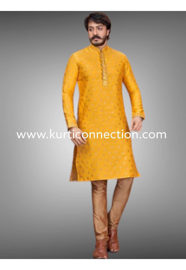 Silk kurta pajaama set - Kurti Connection USA