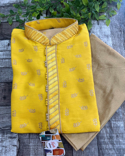 Silk kurta pajaama set - Kurti Connection USA