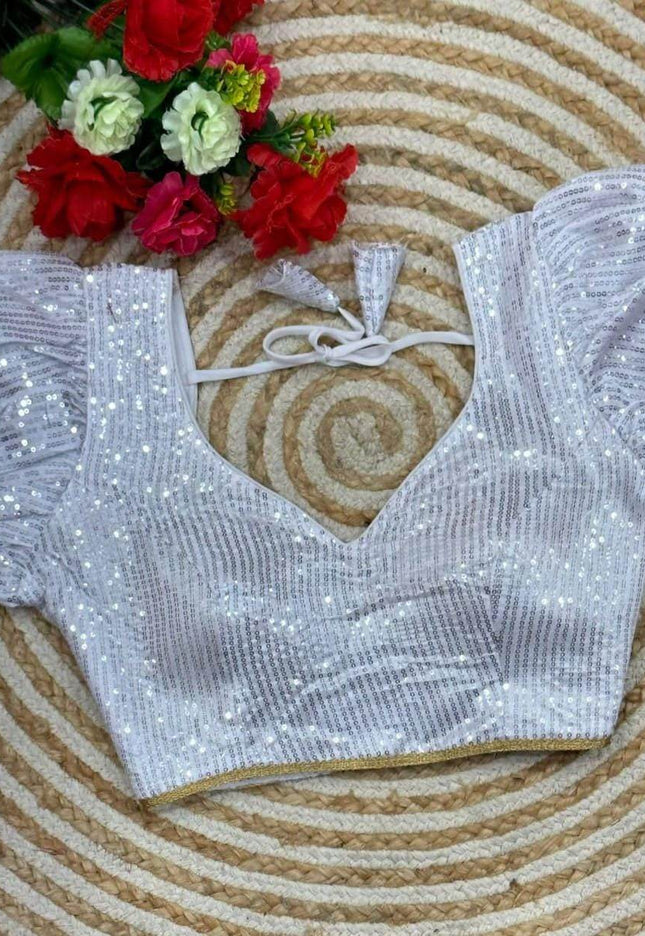 3306 sequin blouses | readymade blouse for saree - Kurti Connection USA