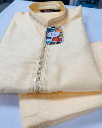Raw silk kurta set | Mens kurta pajaama - Kurti Connection USA