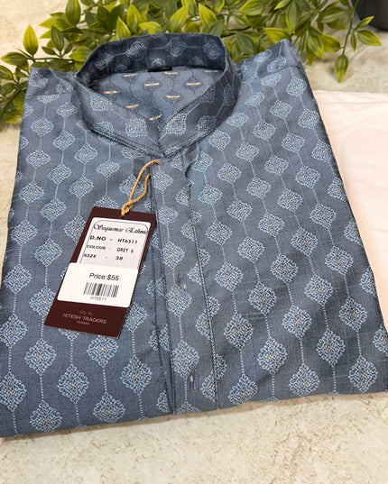 Silk kurta pajaama - Kurti Connection USA