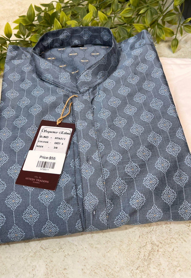 Silk kurta pajaama - Kurti Connection USA