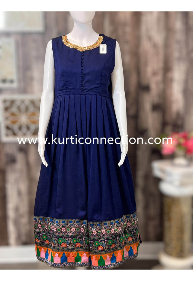 Party wear long kurti - Kurti Connection USA