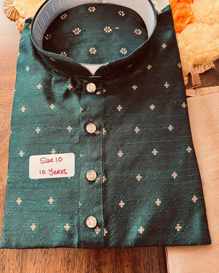 Silk kurta pajaama set for boys - Kurti Connection USA