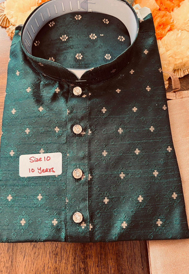 Silk kurta pajaama set for boys - Kurti Connection USA