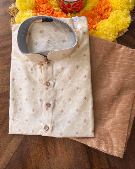 Silk kurta pajama for boys - Kurti Connection USA