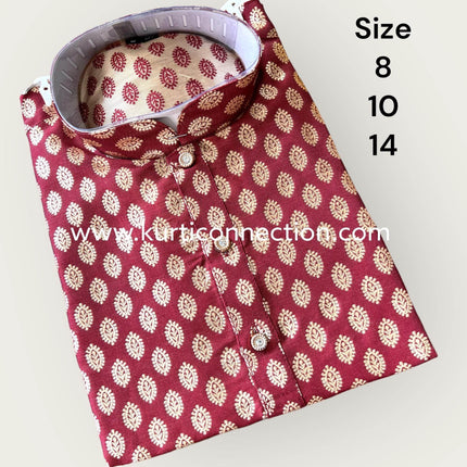 Silk kurta set for boys - Kurti Connection USA