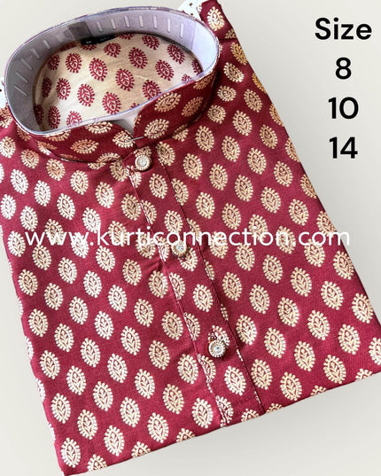 Silk kurta set for boys - Kurti Connection USA