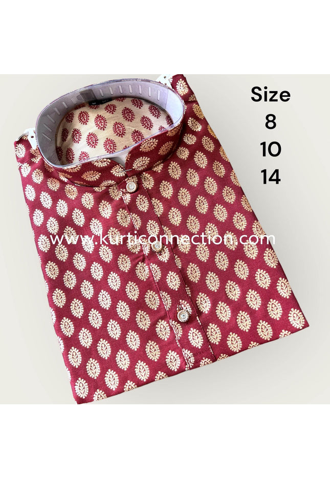 Silk kurta set for boys - Kurti Connection USA