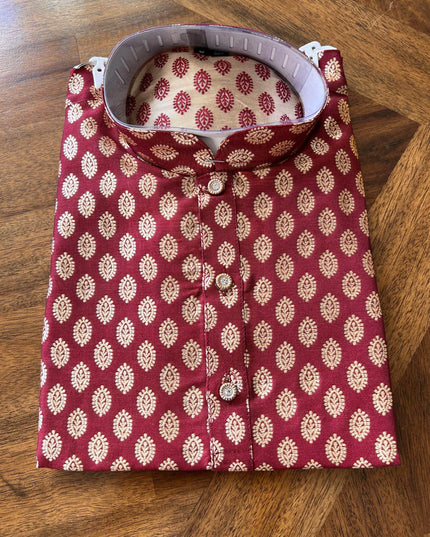 Silk kurta set for boys - Kurti Connection USA
