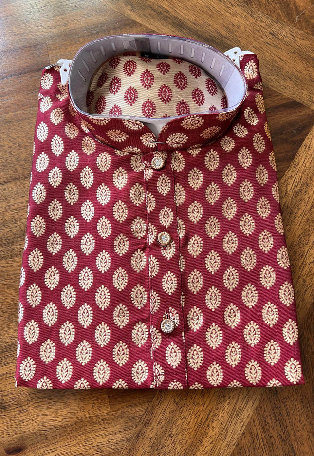 Silk kurta set for boys - Kurti Connection USA