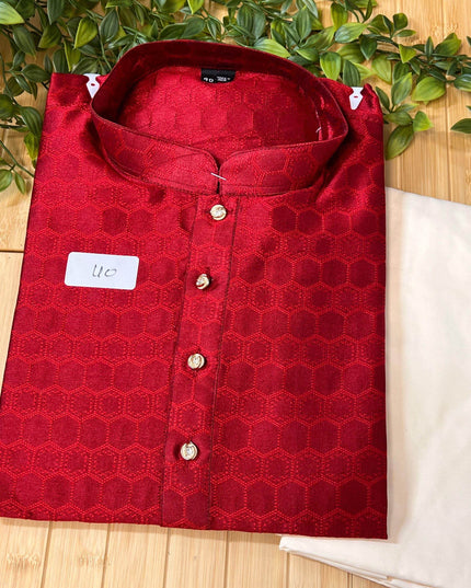 Silk kurta pajaama set - Kurti Connection USA