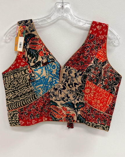 Multi color blouse - Kurti Connection USA