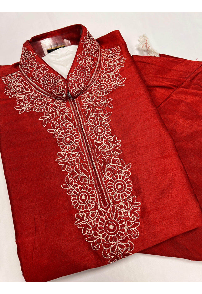 Size 46/ silk kurta pajaama set - Kurti Connection USA