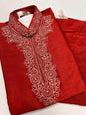 Size 46/ silk kurta pajaama set - Kurti Connection USA