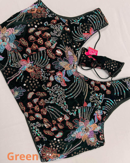Velvet blouses - Kurti Connection USA