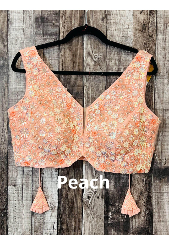 Heavy sequin work blouses - Kurti Connection USA