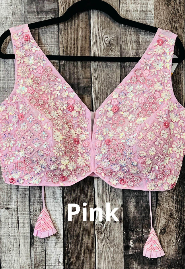 Heavy sequin work blouses - Kurti Connection USA