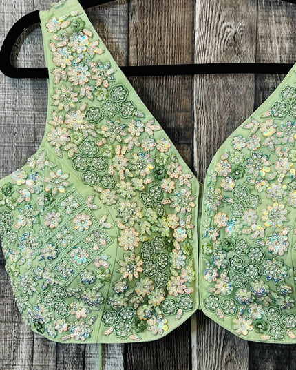 Heavy sequin work blouses - Kurti Connection USA