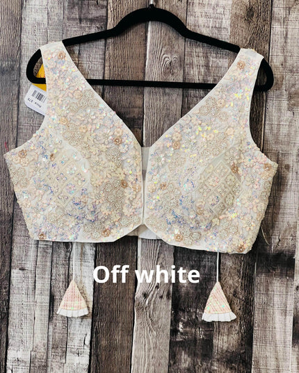 Heavy sequin work blouses - Kurti Connection USA