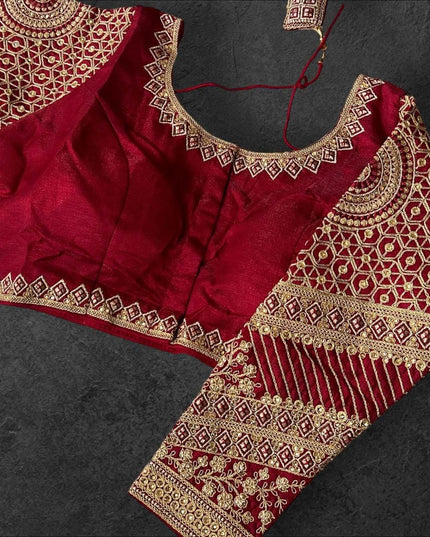 Full sleeves blouse | heavy work blouse - Kurti Connection USA