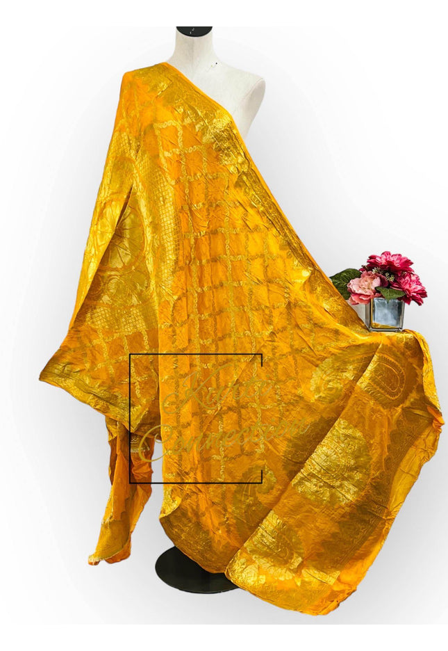 Bandhani silk dupatta - Kurti Connection USA