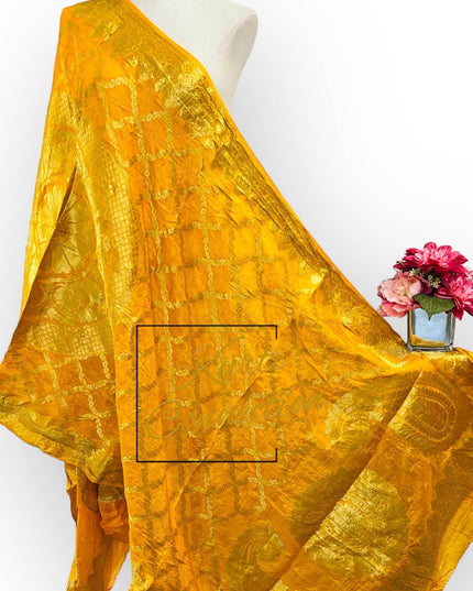 Bandhani silk dupatta - Kurti Connection USA
