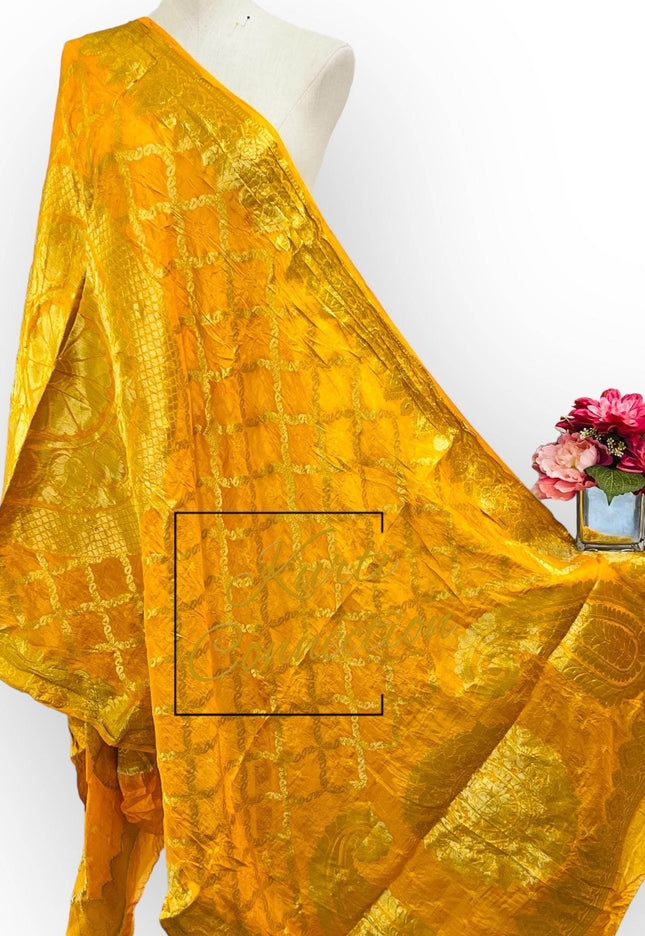 Bandhani silk dupatta - Kurti Connection USA