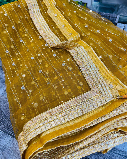 Mirror work dupatta - Kurti Connection USA