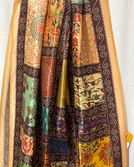 Silk dupatta | printed dupatta - Kurti Connection USA