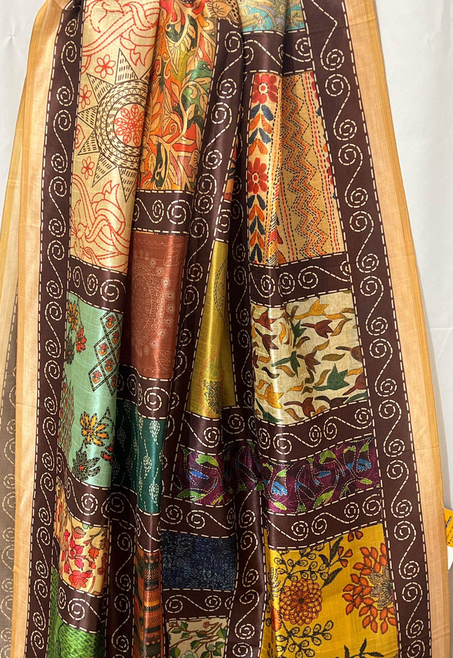Silk dupatta | printed dupatta - Kurti Connection USA