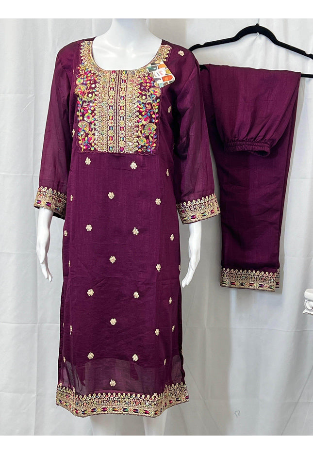 Salwar Suit | Kurti pant set with dupatta - Kurti Connection USA