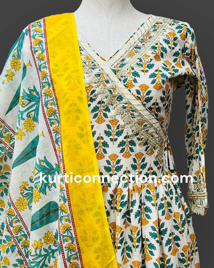 Jaipur cotton Kurti dupatta set - Kurti Connection USA